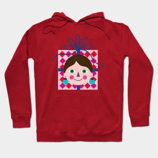 Happy colorful Christmas gift avatar Hoodie